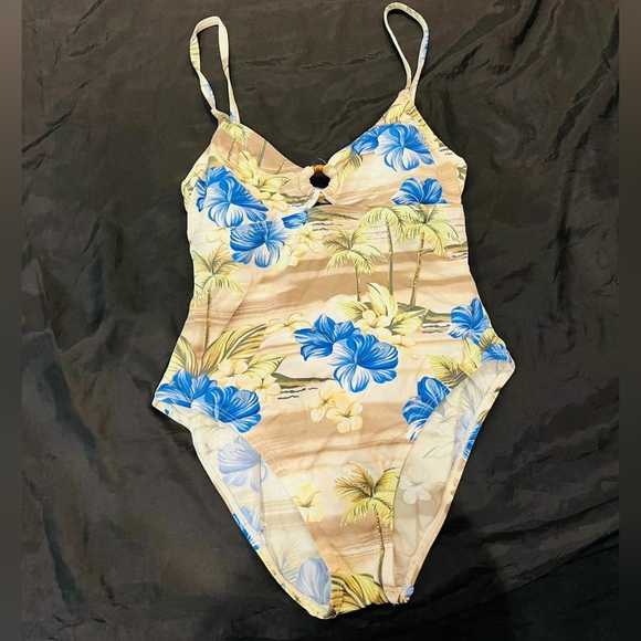 Printed one piece bikini